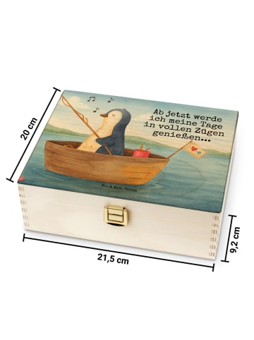 Mr. & Mrs. Panda Teeaufbewahrung Pinguin Angelboot Design mit Sp... in Weiß