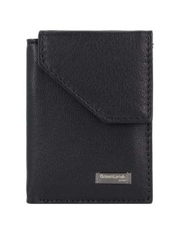 Greenland Nature Black Nappa Geldbörse RFID Leder 7 cm schwarz
