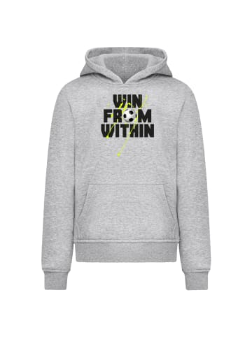 F4NT4STIC Hoodie Win From Within Soccer Splash Green in grau meliert