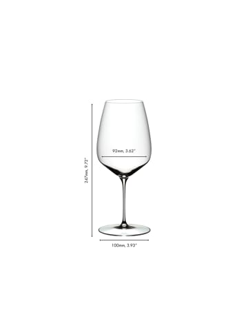 RIEDEL Glas 6er Set Cabernet / Merlot Weingläser Veloce 829 ml transparent in transparent