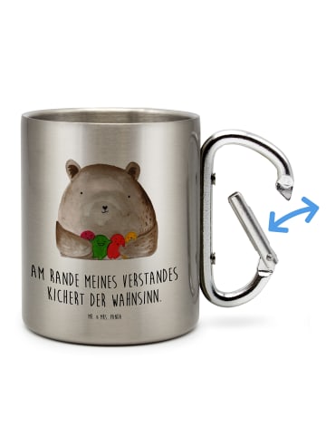 Mr. & Mrs. Panda Thermobecher Bär Gefühl mit Spruch in Silber