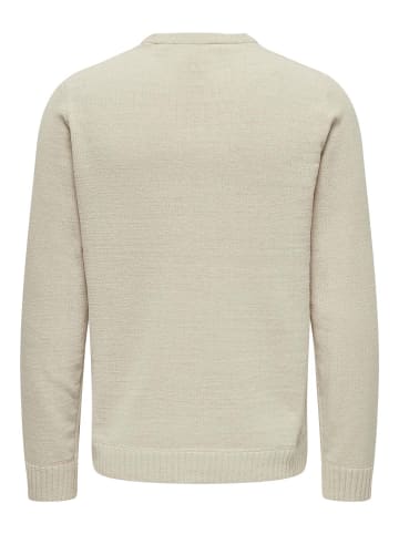 Only&Sons Strickpullover Rundhals Langarm Regular fit in Beige-2