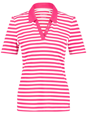 Gerry Weber Polo 1/2 Arm in Lila/Pink/Ecru/Weiss Streifen