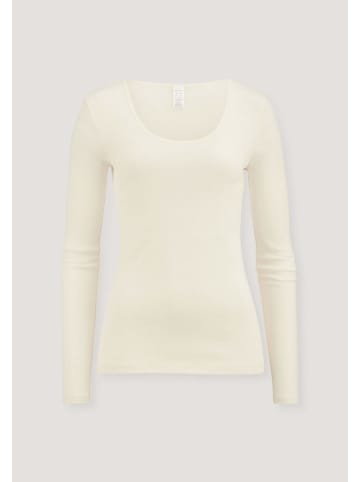 Hessnatur Langarmshirt Rundhals Fitted in natur