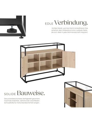 tectake Kommode Oldham 100x38x80,5cm