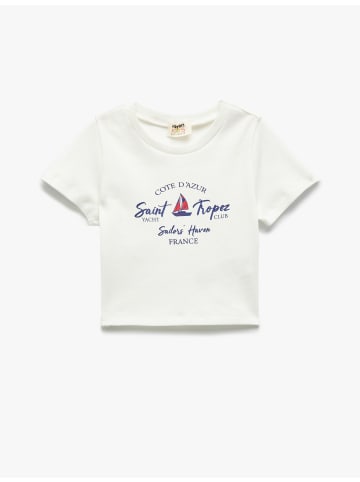 KOTON TSHIRT SS in Ekru