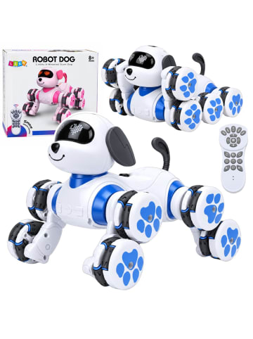 Wisam Ferngesteuerter Roboterhund RC 8 Räder Drift 360° Stunts Blau