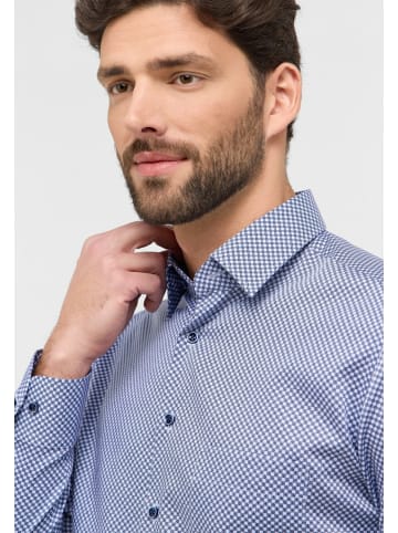 Eterna Langarm Business Hemd für Herren in blau