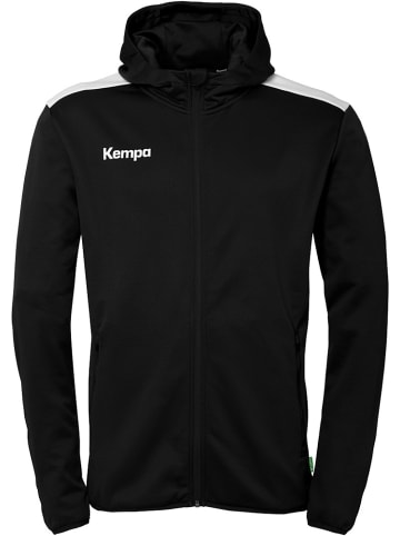 Kempa Trainingsjacke "Emotion 27 Kapuzenjacke" in Schwarz