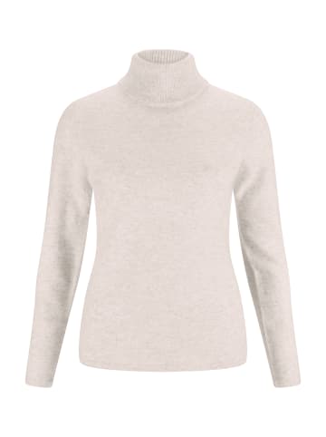 CASH-MERE.CH Rollkragen Pullover in Weiss