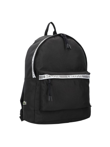 Lacoste Neocroc Rucksack 40 cm Laptopfach in noir blanc