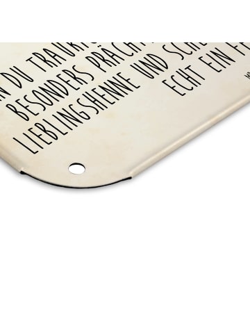 Mr. & Mrs. Panda tafel Hahn Korn mit Spruch in Vintage