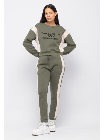 Tom Barron Freizeitanzug Tracksuit With Chest Embroidery in khaki