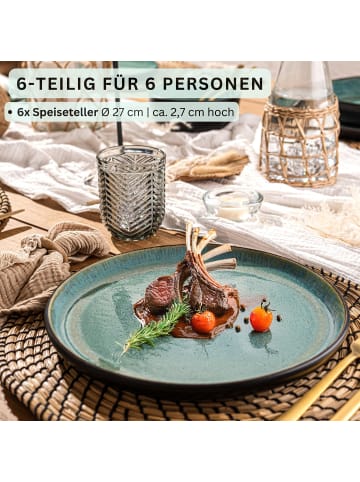 Sänger Speiseteller Set Fiji - 6 teilig aus Steingut