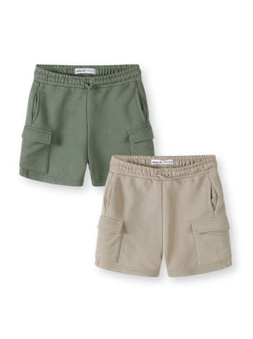 Minoti 2-er Pack Cargoshorts 29FLEECE254 in stone