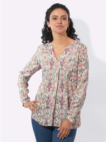 WITT WEIDEN Druckbluse in champagner-jade-bedruckt
