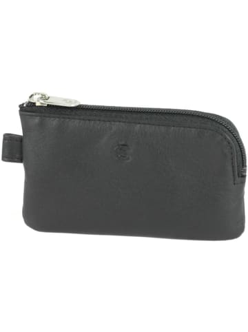 Esquire Logo Schlüsseletui Leder 10,5 cm schwarz