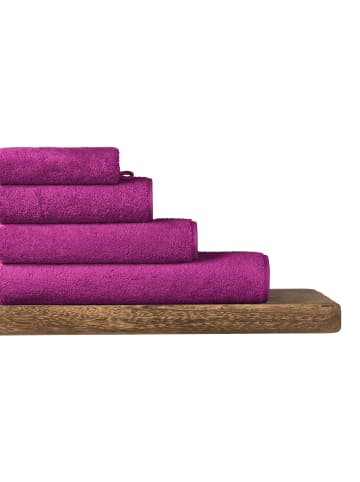 Schiesser Waschhandschuh Milano im 5er Set in Fuchsia