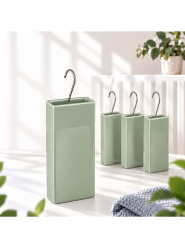 relaxdays 4 x Luftbefeuchter Heizung in Salbei - 400ml