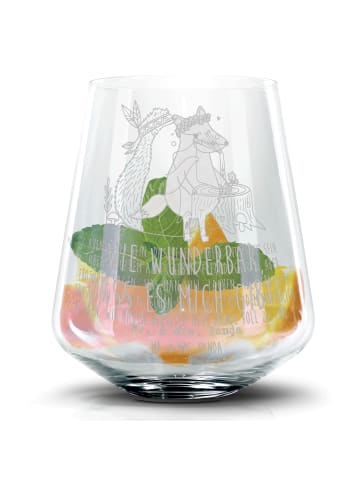 Mr. & Mrs. Panda Tumbler Igel Federschmuck mit Spruch in Transparent