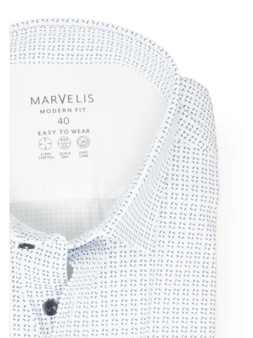MARVELIS Modern Fit Easy To Wear Hemd in Weiß 00