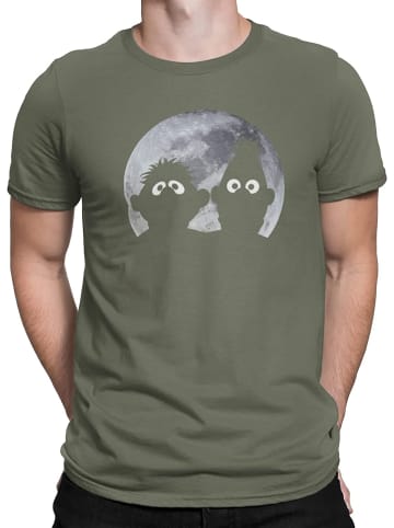 Sesamstraße T-Shirt Ernie and Bert in khaki