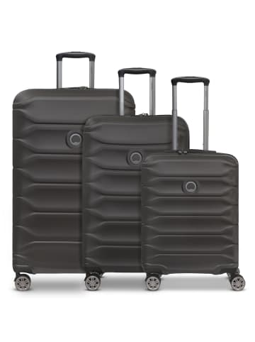 Delsey Meteor 4 Rollen Kofferset 3-teilig in black