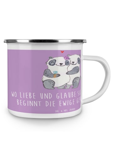 Mr. & Mrs. Panda Teetasse Kirchliche Trauung Liebe Glaube mit Sp... in Lavendeltraum