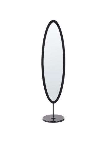 Beliani Standspiegel LOUVIGNY in Schwarz - (W) 40 x (H) 167 x (L) 38 cm Vertikal
