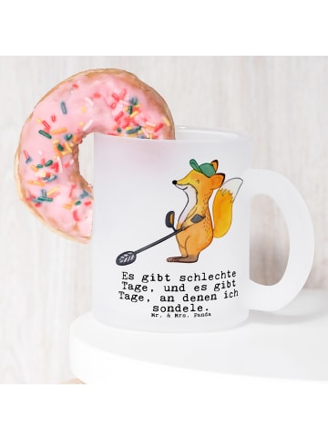 Mr. & Mrs. Panda Teetasse Fuchs Metalldetektor mit Spruch in Transparent