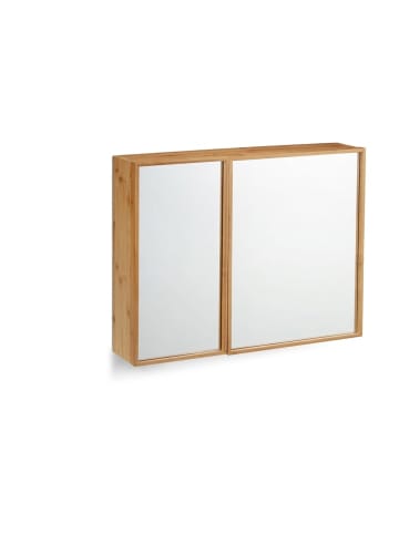 relaxdays Spiegelschrank in Natur - (B)65 x (H)50 x (T)14 cm