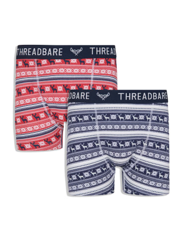 Threadbare Boxershorts (Set, 2-tlg.) in Navy & Red