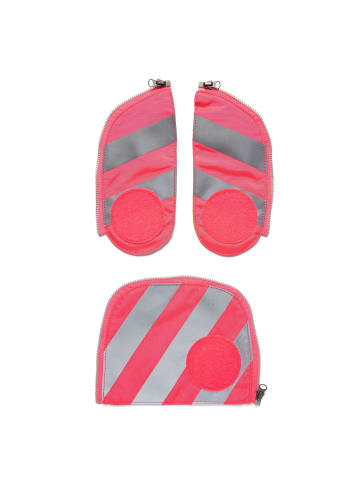 Ergobag Zubehör Fluo Sicherheitsset 3tlg. mit Reflektorstreifen in pink