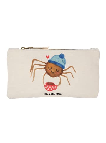 Mr. & Mrs. Panda pencil case Spinne Agathe Kaffee ohne Spruch in Weiß