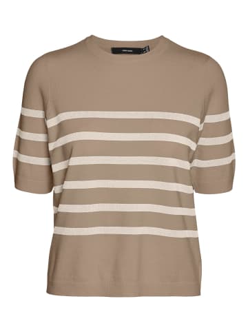 Vero Moda Strickpullover in Silver Mink