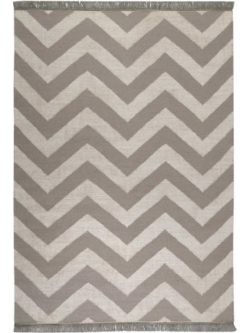 carpets & co Teppich "Zig-Zag" in Natur/Grau-beige