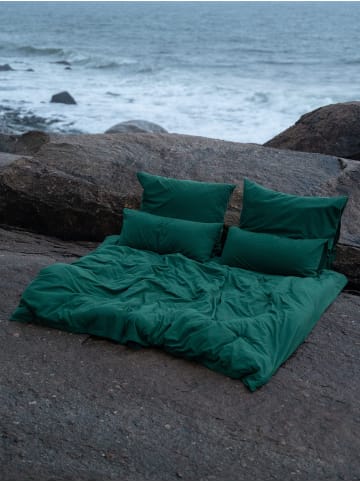 Erlich Textil  Cotton Select Bettdeckenbezug aus Bio-Baumwolle - atmungsaktiv in tannengrün