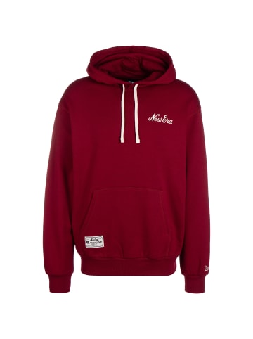 NEW ERA Hoodie Lifestyle in weinrot / weiß