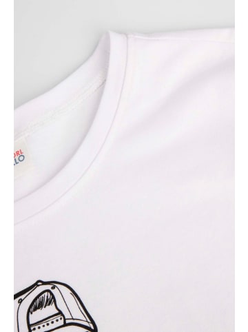 Coccodrillo T-Shirt mit kurzen Ärmeln in weiß