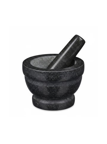relaxdays Mörser mit Stößel in Grau Ø 14 cm