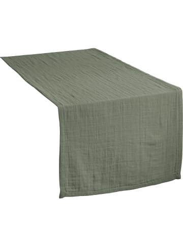 Erwin Müller Baumwolle Tischläufer Arona in salbei