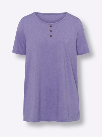 Sieh an! Longshirt in lavendel-meliert