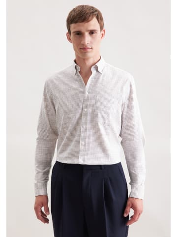 Seidensticker Flanellhemd Regular in Beige