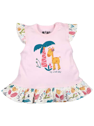 Nini Shirt Kurzarm Giraffe in bunt