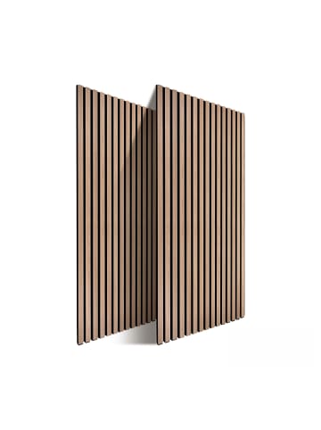 relaxdays 2 x Akustikpaneele in Natur - (B)60 x (H)120 cm