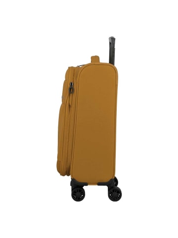 Jump Monthélys 4 Rollen Kabinentrolley 55 cm mit Dehnfalte in yellow