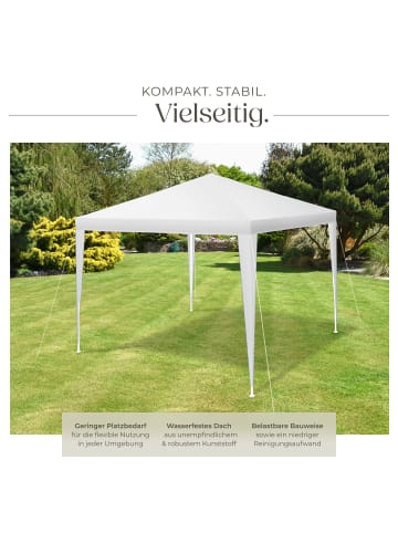 tectake Partyzelt Farah, wasserdicht, Stecksystem, 3x3m mit UV-Schutz