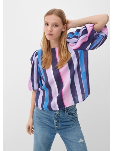 QS Bluse in 58G0_tiefblau