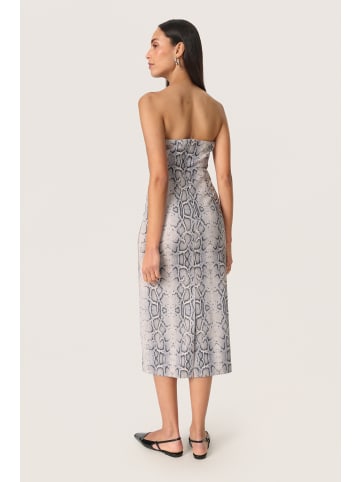 Soaked in Luxury Kleid SLXala Slim fit in Grey Snake Print
