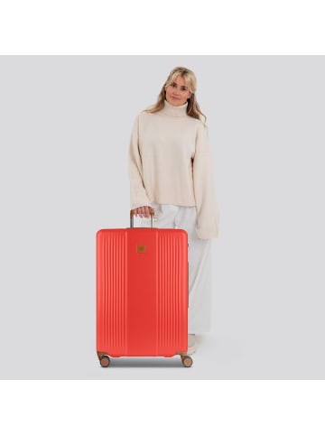 BRIC`s Ferrara 4 Rollen Trolley L 77 cm mit Dehnfalte in red